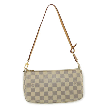 LOUIS VUITTON Damier Azur Pochette Accessoires Pouch N41207 LV Auth rh283