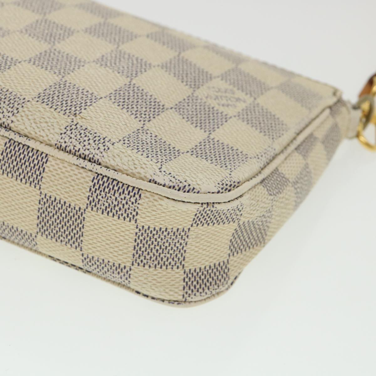 3ac2381]Auth Louis Vuitton Pouch Damier Azur Pochette Accessoire N41207