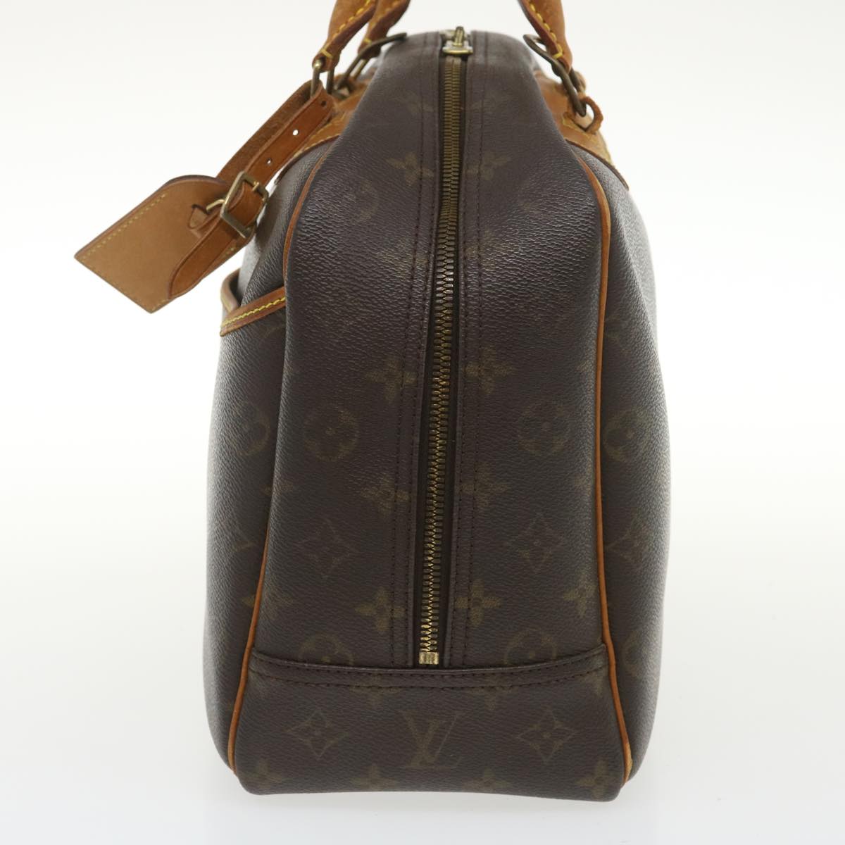 LOUIS VUITTON Deauville Monogram Canvas Boston Satchel Bag Brown-US