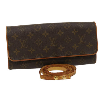 LOUIS VUITTON Monogram Pochette Twin GM Shoulder Bag M51852 LV Auth ro350