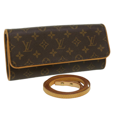 LOUIS VUITTON Monogram Pochette Twin GM Shoulder Bag M51852 LV Auth ro666