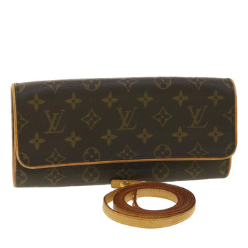 LOUIS VUITTON Monogram Pochette Twin GM Shoulder Bag M51852 LV Auth ro706