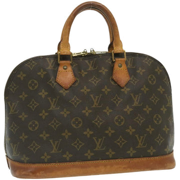 LOUIS VUITTON M92202 Monogram Mini Alma-O Hand Bag Canvas blue