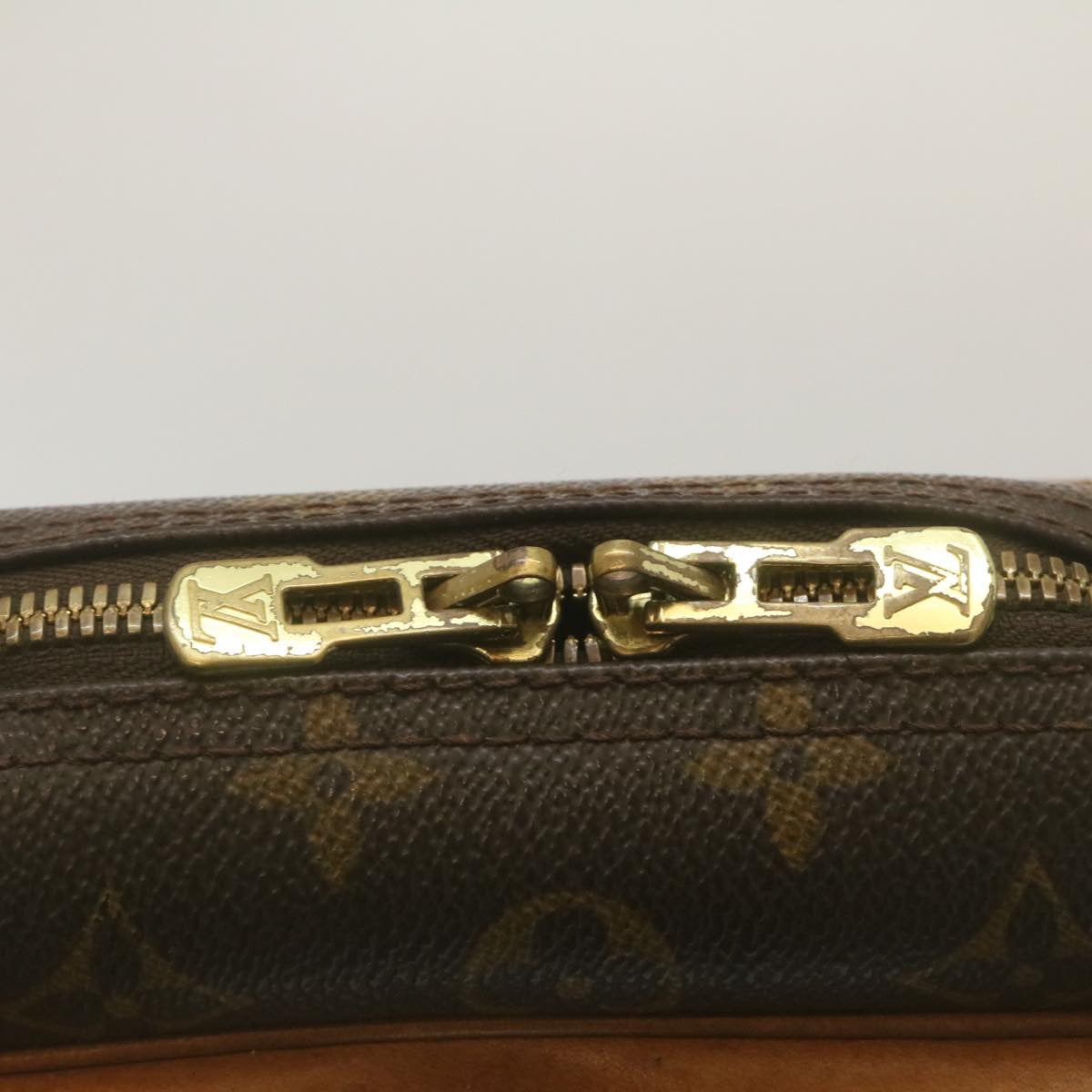 Authentic Louis Vuitton Monogram Deauville Hand Bag M47270 LV J7121