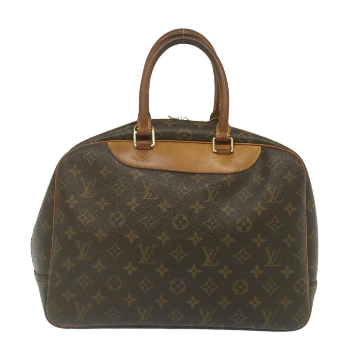 Authentic Louis Vuitton Monogram Deauville Hand Bag M47270 LV 3721E