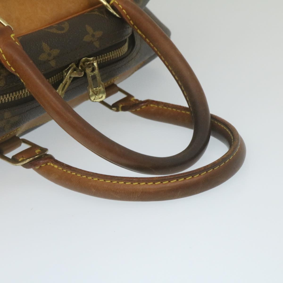 Authentic Louis Vuitton Monogram Deauville Hand Bag M47270 LV J7121