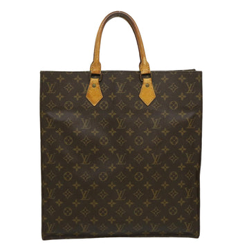 LOUIS VUITTON Monogram Sac Plat Hand Bag M51140 LV Auth rz259