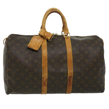 LOUIS VUITTON Monogram Keepall 45 Boston Bag M41428 LV Auth rz433