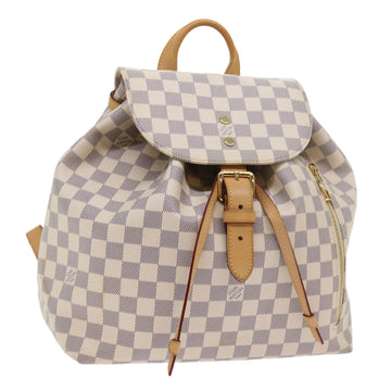 LOUIS VUITTON Damier Azur Speron Backpack N41578 LV Auth S119