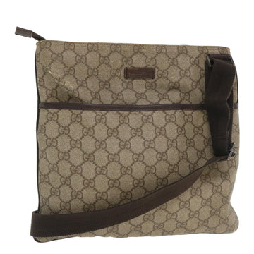 GUCCI GG Canvas Shoulder Bag Beige 141626467891 Auth tb395