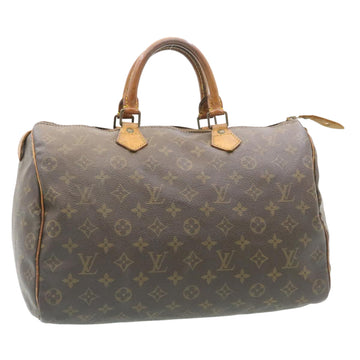 LOUIS VUITTON Monogram Speedy 35 Hand Bag M41524 LV Auth th2132