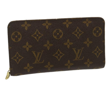 LOUIS VUITTON Monogram Porte Monnaie Zip Long Wallet M61727 LV Auth th2591