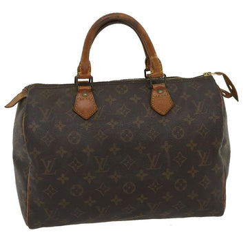 LOUIS VUITTON Monogram Speedy 30 Hand Bag M41526 LV Auth th2619