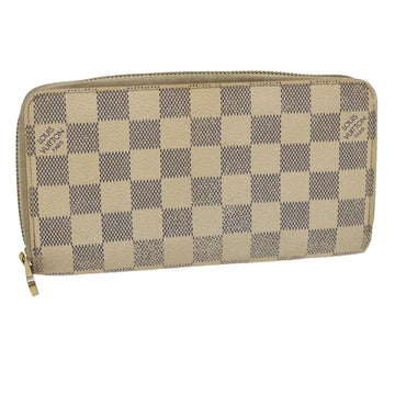 LOUIS VUITTON Damier Azur Zippy Wallet Long Wallet N60019 LV Auth th2629