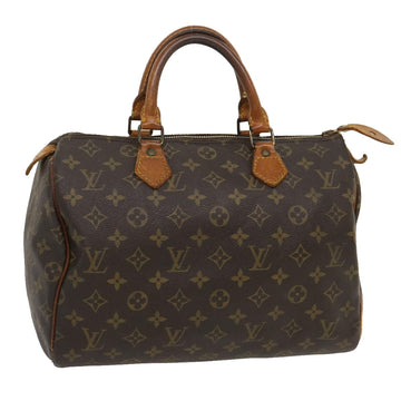 LOUIS VUITTON Monogram Speedy 30 Hand Bag M41526 LV Auth th2661