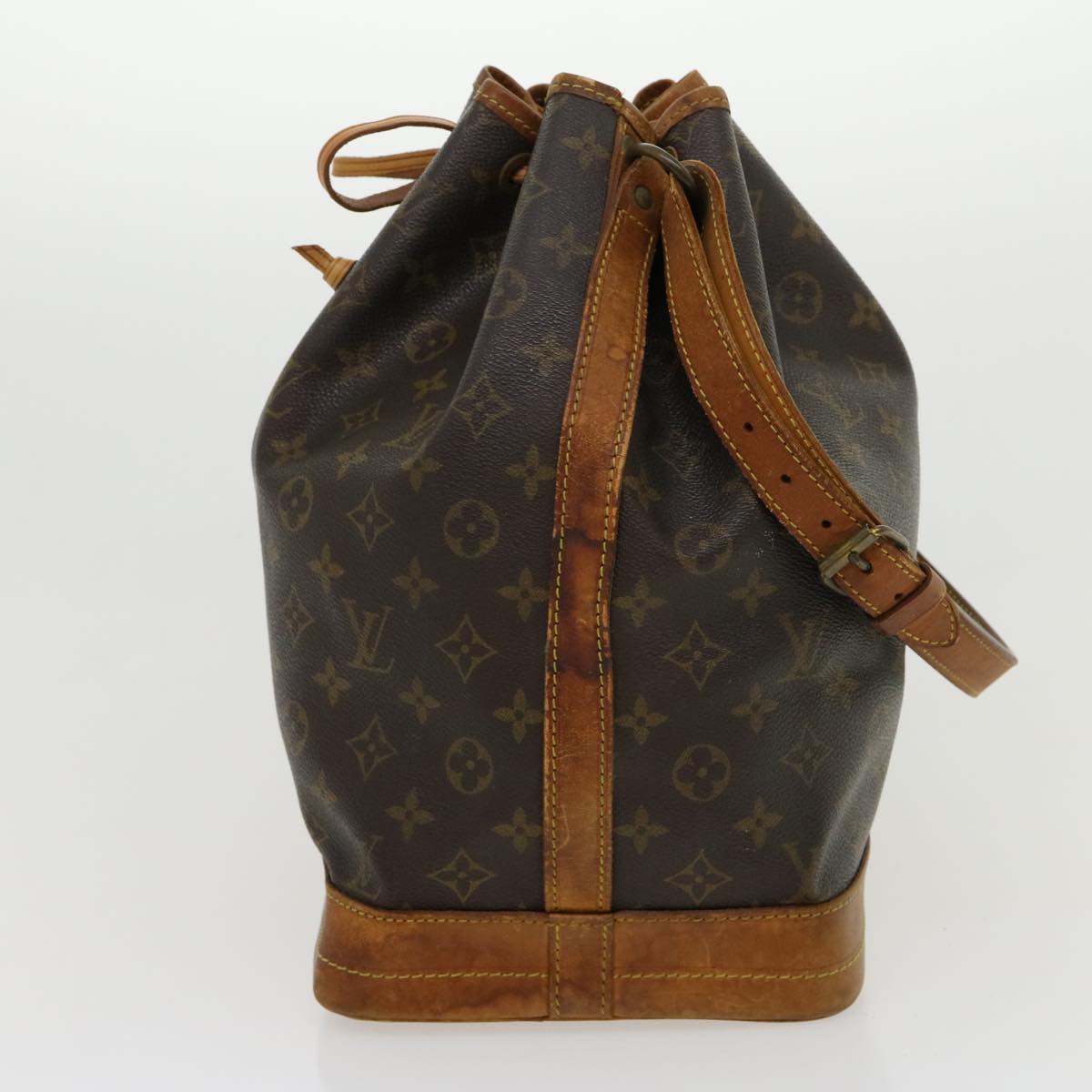 Authentic Louis Vuitton Monogram Noe Shoulder Drawstring Bag M42224 LV  8867F
