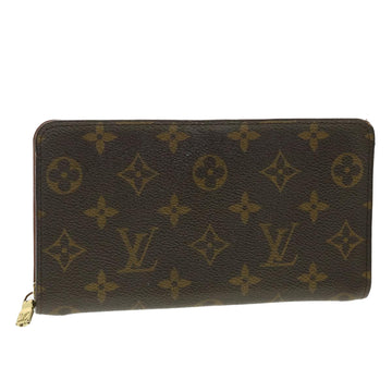 LOUIS VUITTON Monogram Porte Monnaie Zip Long Wallet M61727 LV Auth th3516