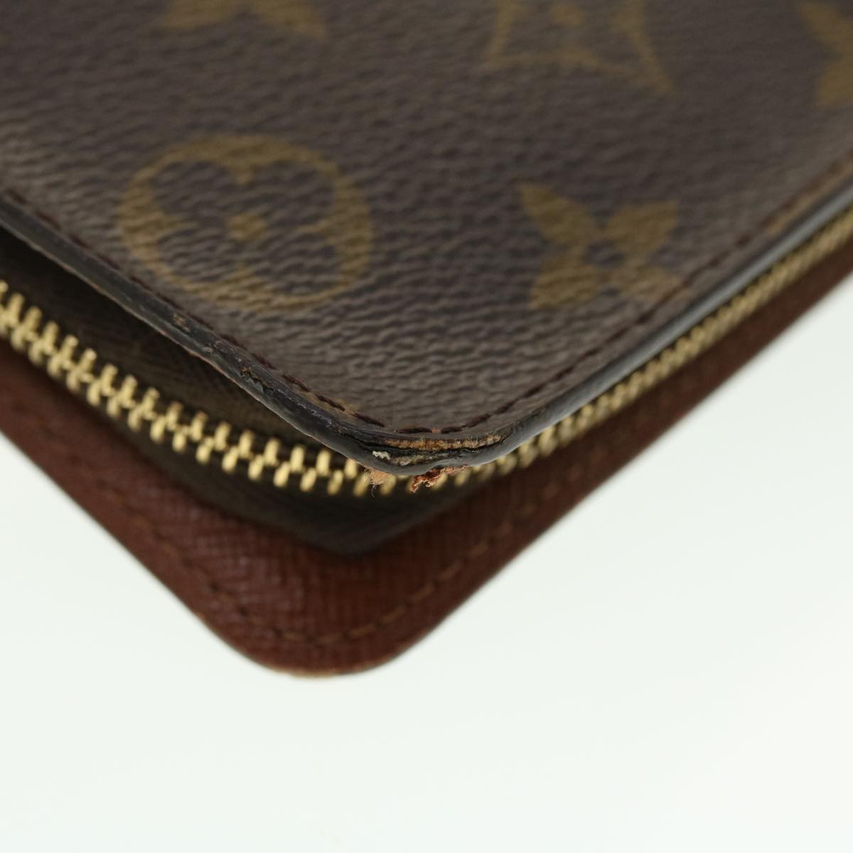 LOUIS VUITTON Monogram Porte Monnaie Zip Long Wallet M61727 LV Auth th