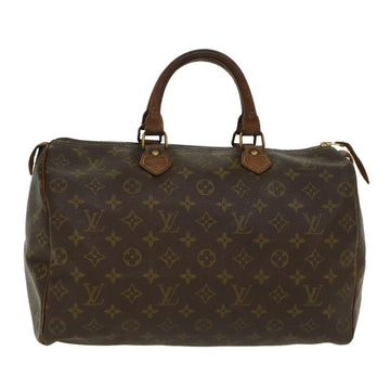 LOUIS VUITTON Monogram Speedy 35 Hand Bag M41524 LV Auth th3750