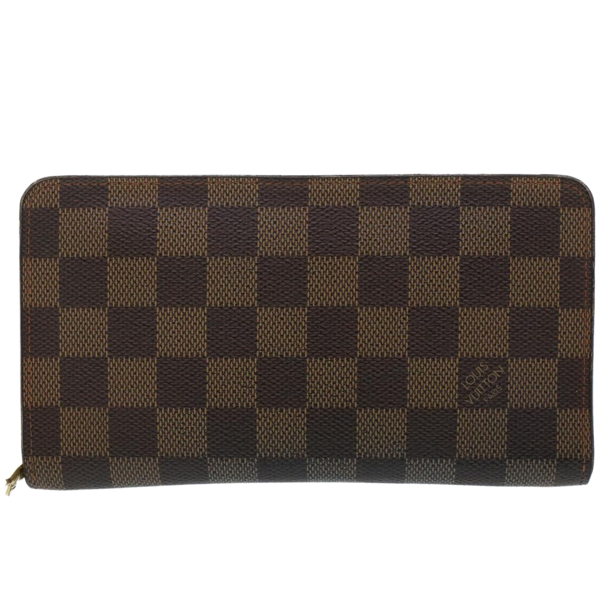 Louis Vuitton Damier Ebene Porte Monnaie Zip Wallet