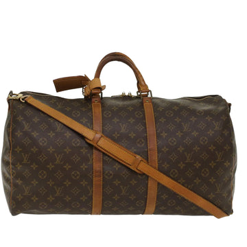 LOUIS VUITTON Monogram Keepall Bandouliere 55 Boston Bag M41414 LV Auth th3813