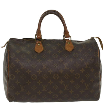 LOUIS VUITTON Monogram Speedy 35 Hand Bag M41524 LV Auth th3863