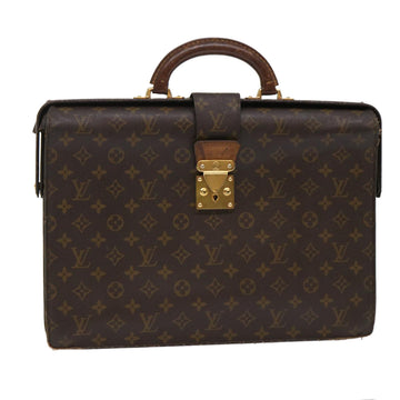 LOUIS VUITTON Monogram Serviette Fermoir Business Bag M53305 LV Auth th3888