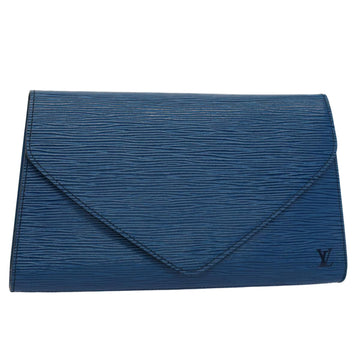 LOUIS VUITTON Epi Art Deco Clutch Bag Blue M52635 LV Auth th3953