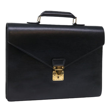 LOUIS VUITTON Epi Serviette Conseiller Briefcase Black M54422 LV Auth th3982