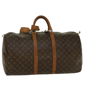 LOUIS VUITTON Monogram Keepall 55 Boston Bag M41424 LV Auth th3985