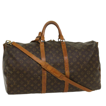 LOUIS VUITTON Monogram Keepall Bandouliere 55 Boston Bag M41414 LV Auth th4006