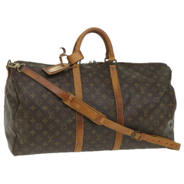 LOUIS VUITTON Monogram Keepall Bandouliere 55 Boston Bag M41414 LV Auth th4129