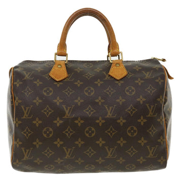 LOUIS VUITTON Monogram Speedy 30 Hand Bag M41526 LV Auth nh594