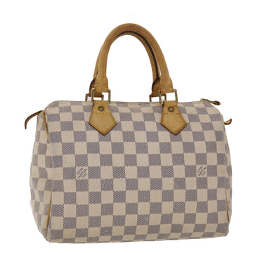 LOUIS VUITTON Damier Azur Speedy 25 Hand Bag N41534 LV Auth 36504