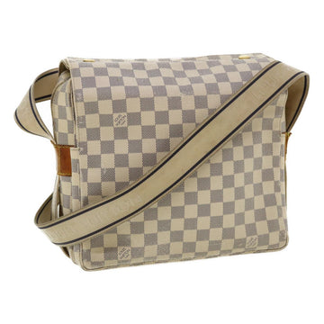 LOUIS VUITTON Damier Azur Naviglio Shoulder Bag N51189 LV Auth nh257