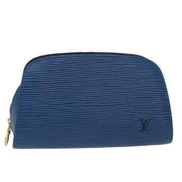 LOUIS VUITTON Epi Dauphine PM Pouch Blue M48445 LV Auth ti1020