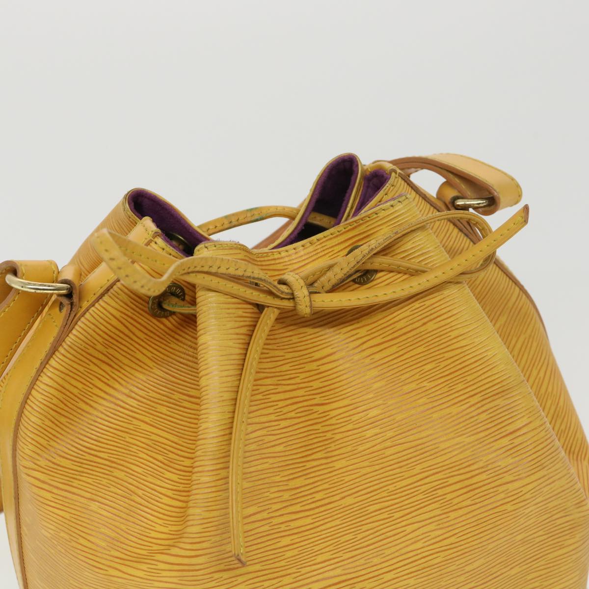 LOUIS VUITTON Epi Petit Noe Shoulder Bag Tassili Yellow M44109 LV