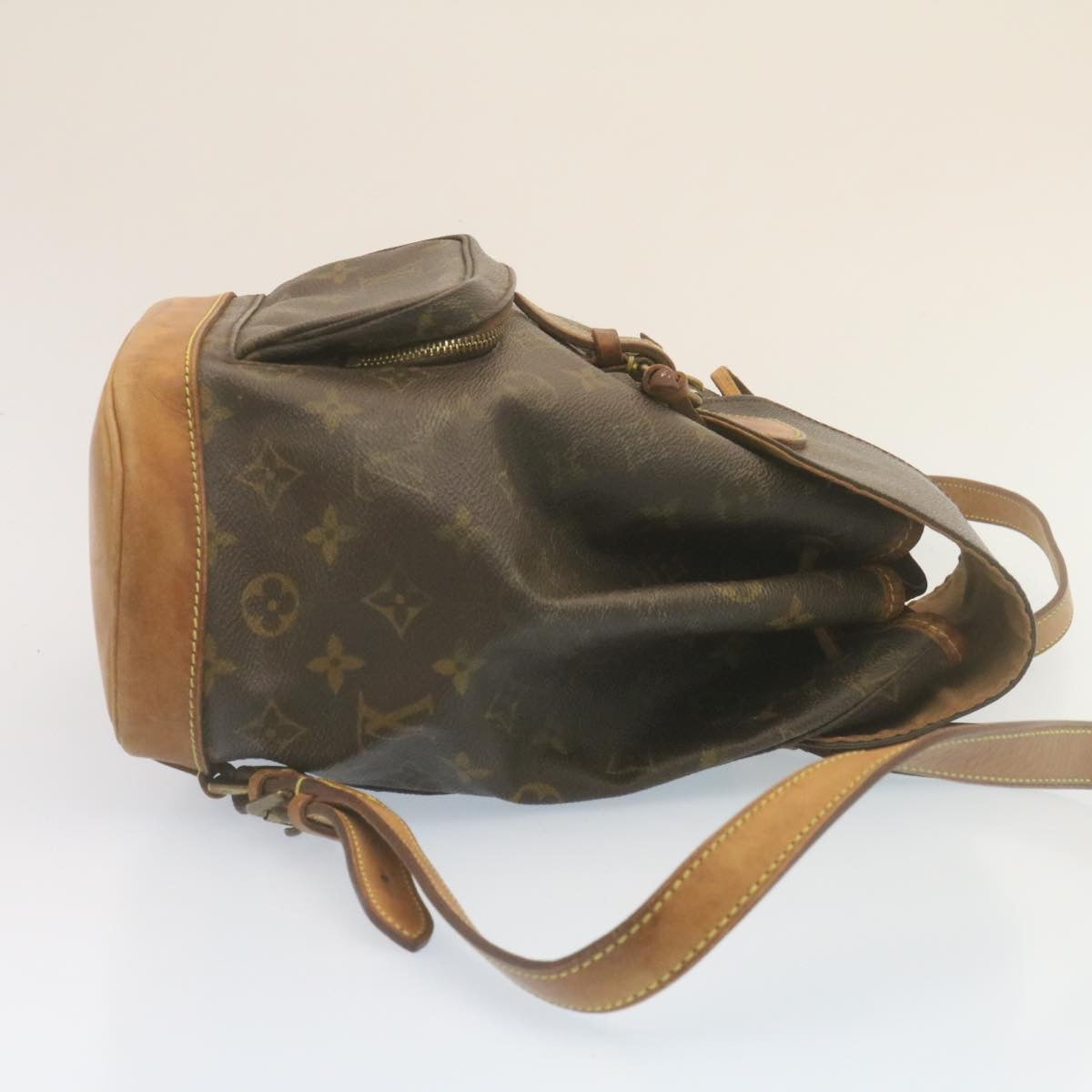 LOUIS VUITTON Monogram Montsouris MM Backpack M51136 LV Auth tp181