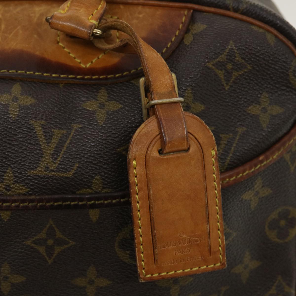 LOUIS VUITTON Monogram Deauville Hand Bag M47270 LV Auth tp259