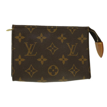 LOUIS VUITTON Monogram Poche Toilette 15 Pouch M47546 LV Auth tp363