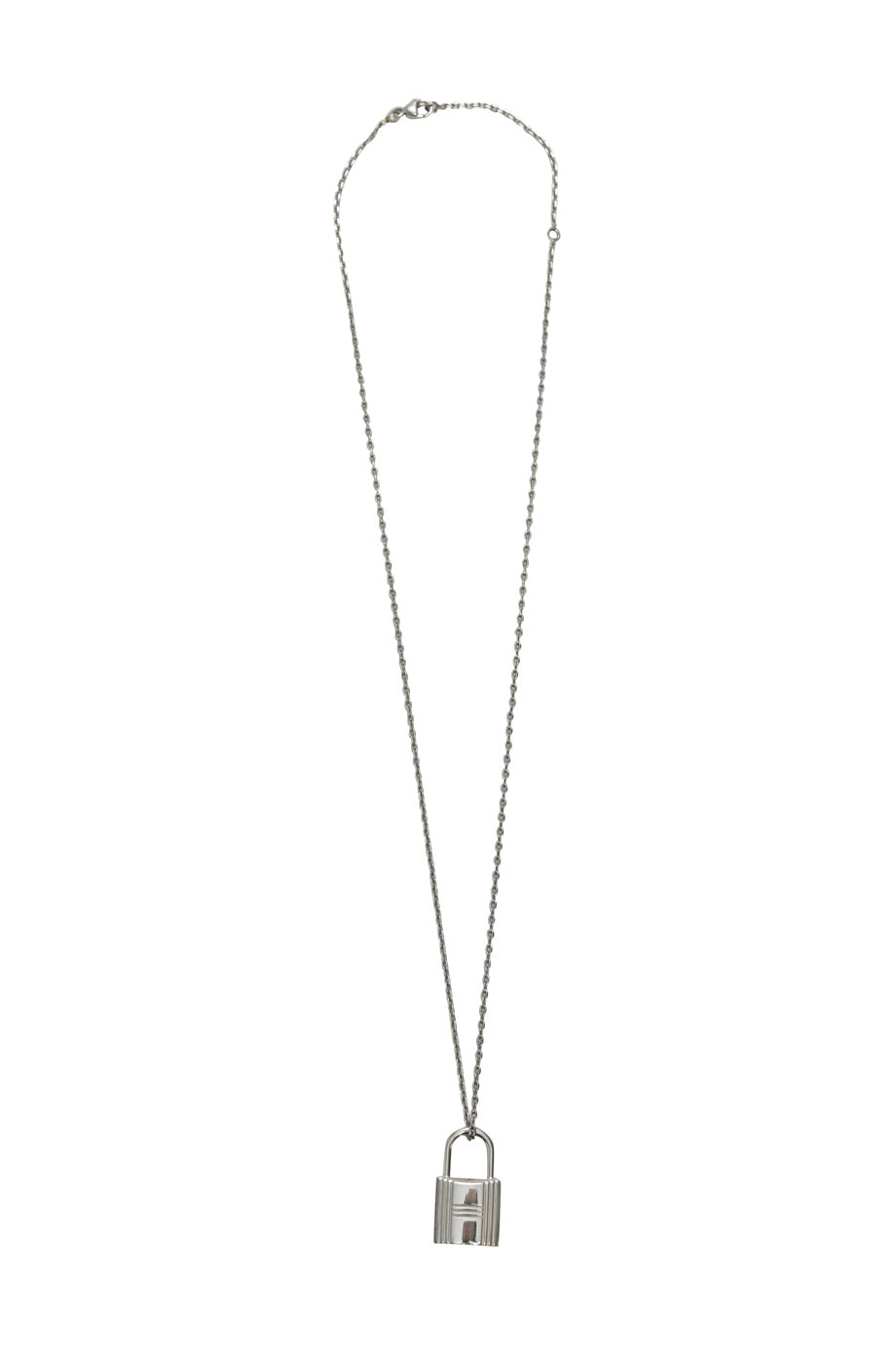 Hermes padlock store necklace