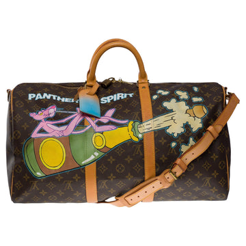 Gorgeous Authentic Louis Vuitton Monogram Keepall 50 Duffle Bag Custom  Painted