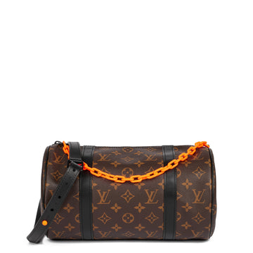 Louis Vuitton x Virgil Abloh Brown Monogram Coated Canvas & Black Calfskin Leather Solar Ray Papillon Shoulder Bag