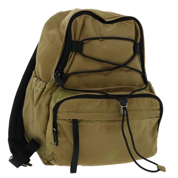 PRADA Backpack Nylon Khaki Auth yb105