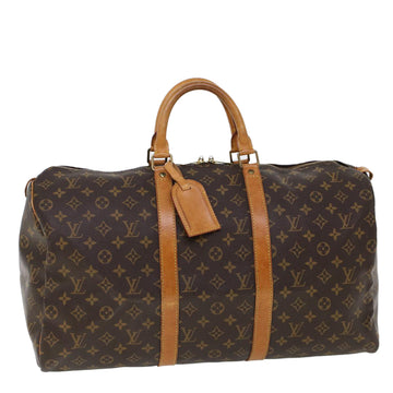 LOUIS VUITTON Monogram Keepall 50 Boston Bag M41426 LV Auth yb373