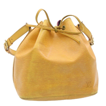 LOUIS VUITTON Epi Petit Noe Shoulder Bag Yellow Pistache M40969 LV