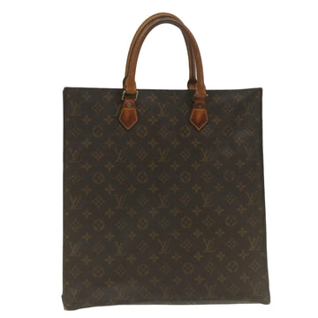 LOUIS VUITTON Monogram Sac Plat Hand Bag M51140 LV Auth yk4210