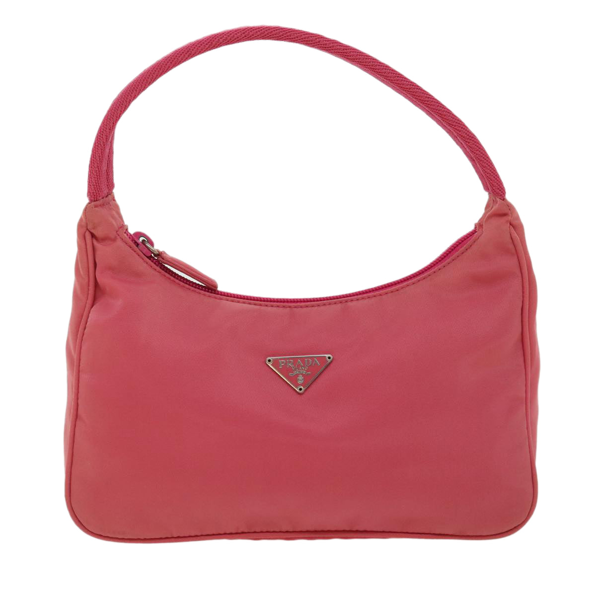 PRADA Hand Bag Nylon Pink Auth yk4950