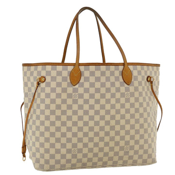 LOUIS VUITTON Damier Azur Neverfull GM Tote Bag N41360 LV Auth yk5619