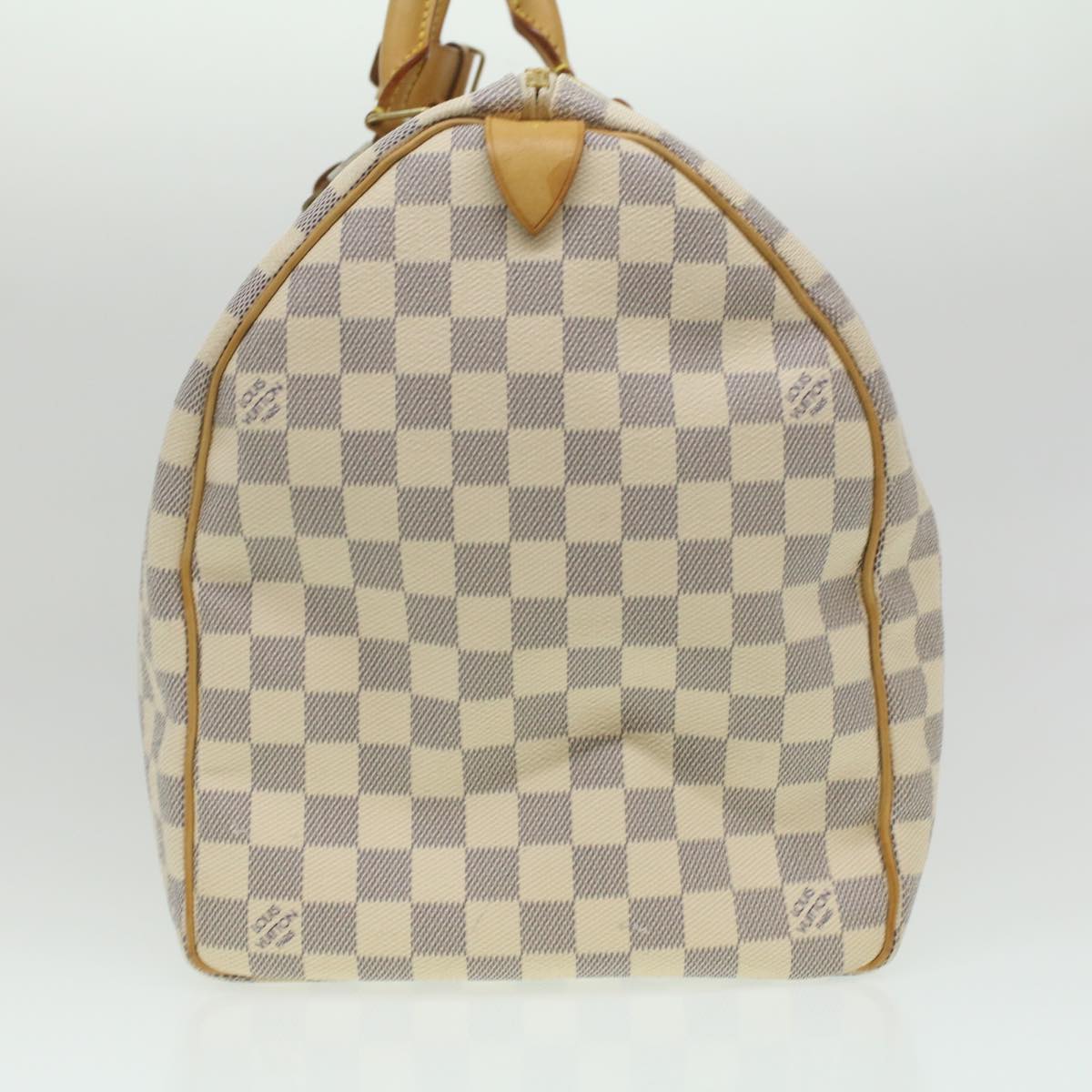 Louis Vuitton Cream & Blue Damier Azur Canvas 50 Keepall – On Que